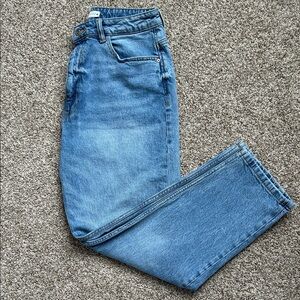 Zara Women's High Rise Straight Leg Jeans, Size US 10
